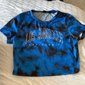 Shien cropped LA shirt